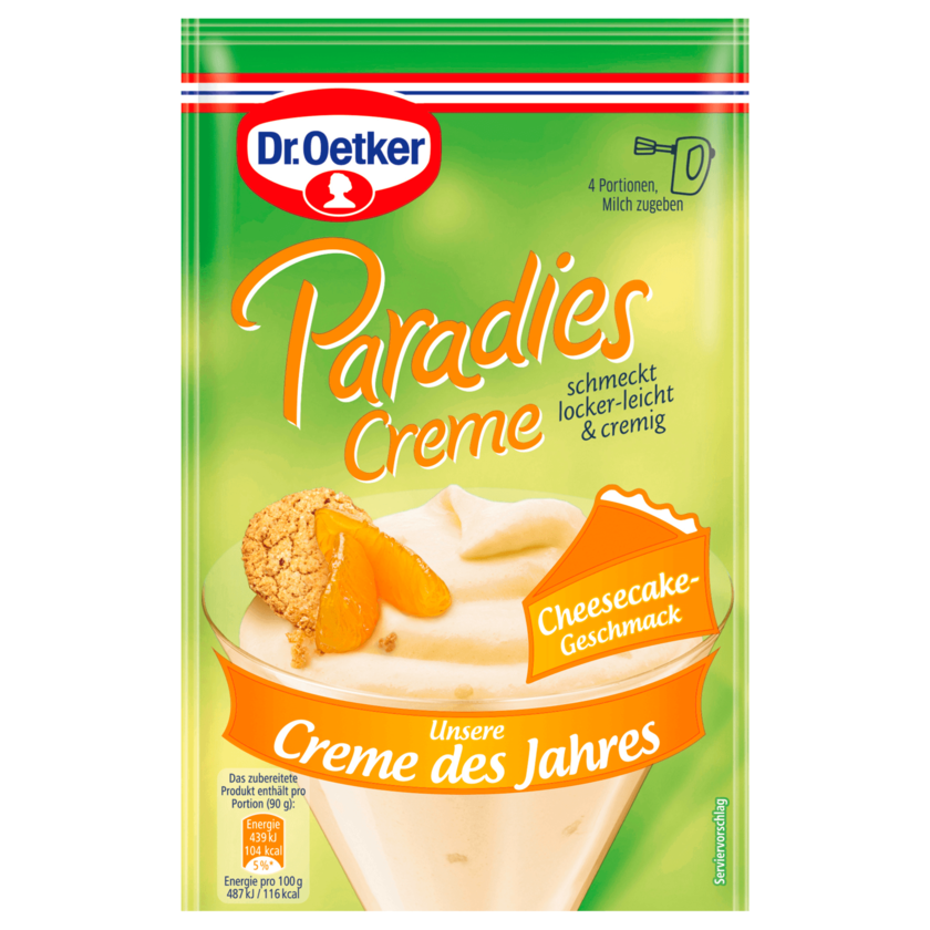 Dr. Oetker Paradies Creme Cheesecake-Geschmack 63g